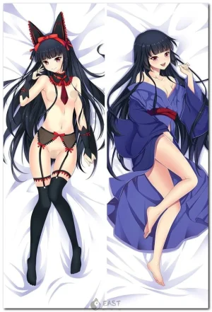 Rory Mercury anime dakimakura body pillow featuring JSDF design