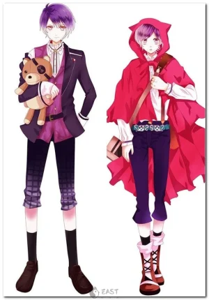 Scarlet from OZMAFIA anime on high-res dakimakura body pillow