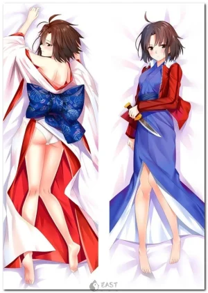 Shiki from The Garden of Sinners anime on dakimakura body pillow