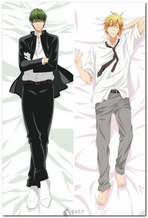Shintaro Ryota and Kuroko from anime basketball scene on dakimakura body pillow