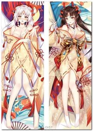 Shiranui character from Onmyoji anime on dakimakura body pillow