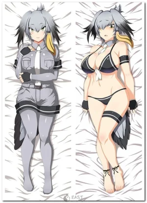 Shoebill bird character from Kemono Friends anime dakimakura pillow