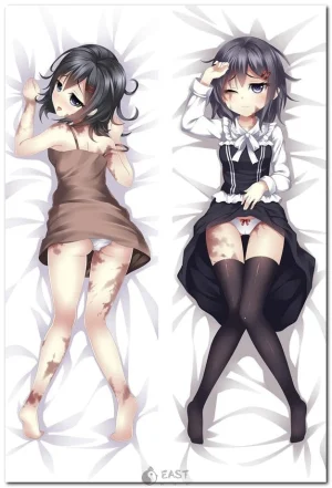 Sylvie anime character teaching emotions on dakimakura body pillow
