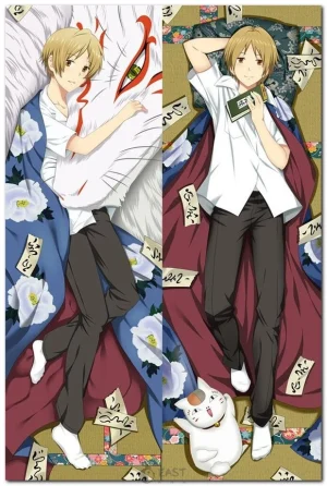 Takashi Natsume and Nyanko-Sensei from Natsume's Book of Friends anime dakimakura cover