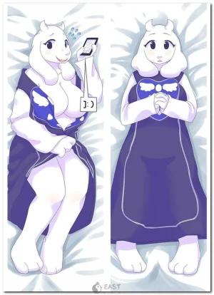 Toriel from Undertale anime-style dakimakura body pillow
