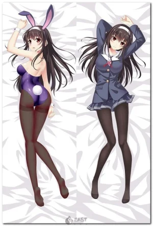 Utaha Kira from Saekano anime on dakimakura body pillow cover