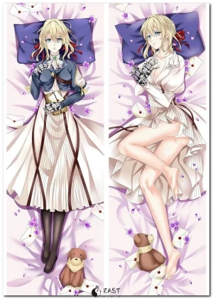 Violet Evergarden dakimakura body pillow cover featuring anime character art
