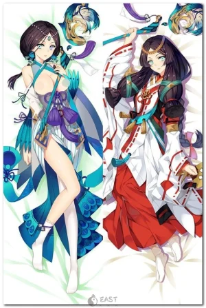 Yao Bikuni anime character from Onmyoji, dakimakura body pillow design