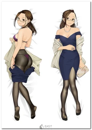 Yuiko Okuzumi as Miru in anime-style tights dakimakura cover