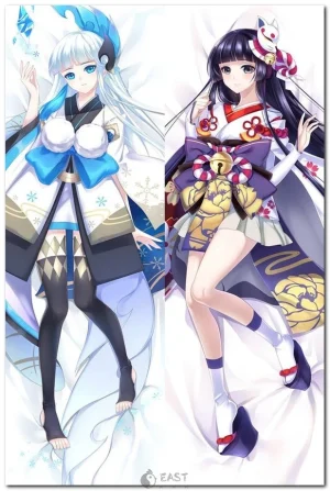 Yuki-Onna character from Onmyoji anime on dakimakura body pillow