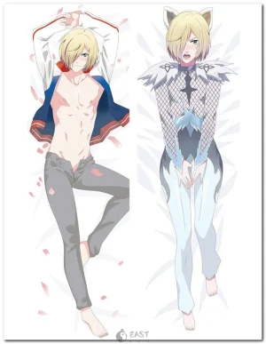 Yuri Plisetsky anime character art from Yuri on Ice, dakimakura pillow design
