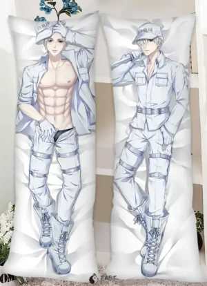 Cells at Work anime dakimakura body pillow featuring character artwork