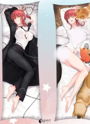 Chainsaw Man dakimakura body pillow featuring anime character design