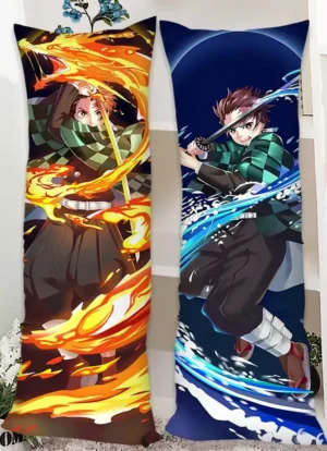 Demon Slayer anime body pillow dakimakura with AI voice feature