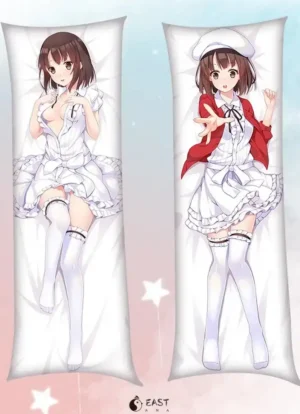 Saekano anime body pillow cover featuring AI voice dakimakura design