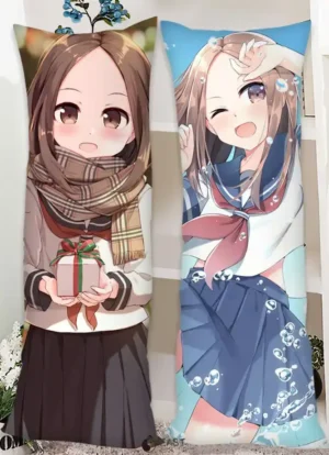 Takagi-san dakimakura body pillow cover featuring anime character art